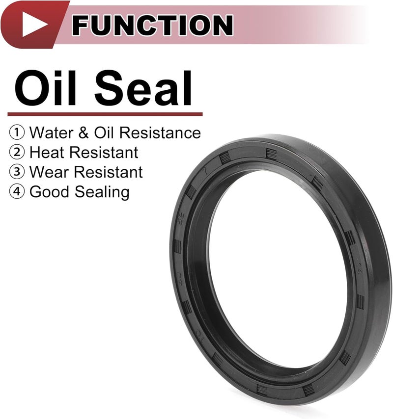 HEROFFIX 5 Pcs Rotary Shaft Seal High Pressure Oil Seal 40x52x7mm Black Nitrile 70 Durometer Rubber - Image 3